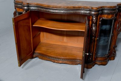 Mid-Victorian Carved Serpentine Fronted Credenza - Image 10