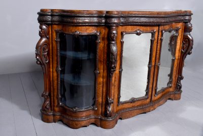 Mid-Victorian Carved Serpentine Fronted Credenza - Image 12