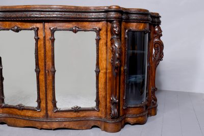 Mid-Victorian Carved Serpentine Fronted Credenza - Image 13