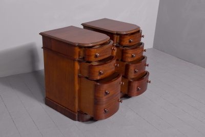 Pair of Victorian Small Mahogany Chest of Drawers/Bedside Lockers - Image 5