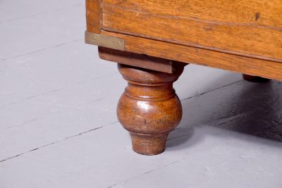 Victorian Mahogany Two-Part Brass bound Military Chest - Image 6