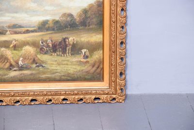 Oil Painting Harvest Time near Liberton Mid-Lothian - Image 3