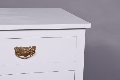 Victorian Ash Cupboard Redecorated by Hand in a Swedish Grey Colour - Image 8