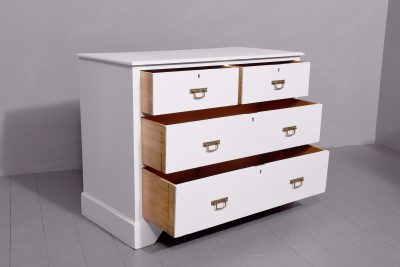 Victorian Solid - Ash Chest of Drawers Redecorated by Hand in a Swedish grey colour - Image 5
