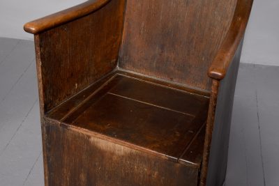 Pair of Solid Oak Hall Seats - Image 3