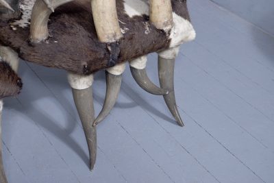Large Pair of Zoomorphic Long Horn Armchairs - Image 8