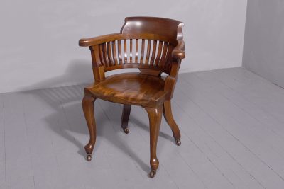 Late Victorian Mahogany Office Chair - Image 2