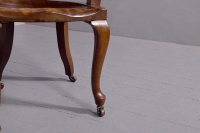 Late Victorian Mahogany Office Chair - Image 3