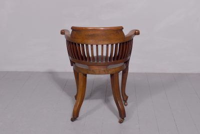 Late Victorian Mahogany Office Chair - Image 9