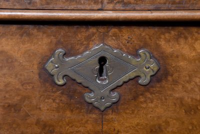 Quality, 19th Century Dutch burr walnut display case/bookcase with canted sides and a lovely colour and patina - Image 3