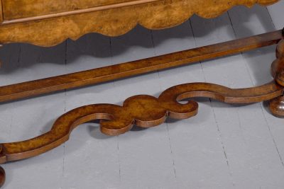 Quality, 19th Century Dutch burr walnut display case/bookcase with canted sides and a lovely colour and patina - Image 6