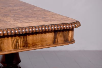 Regency Burr-Elm Free Standing Library Table - Image 4