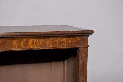 Oak Break Fronted Open Bookcase - Image 6
