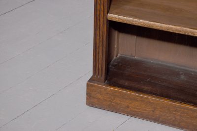Oak Break Fronted Open Bookcase - Image 5