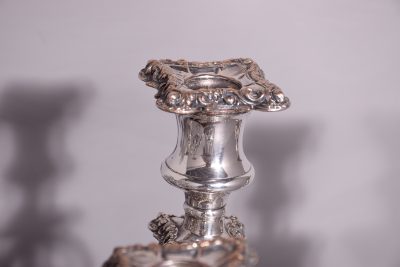 Pair of Nickle Silver Candelabra (EPNS) - Image 6