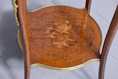 Louis XV Style Inlaid Occasional Table - Image 8