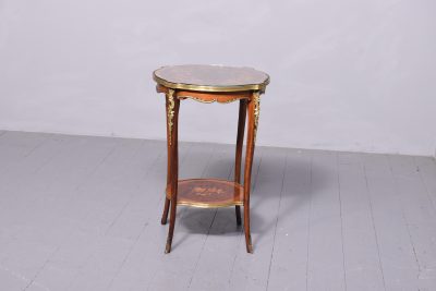 Louis XV Style Inlaid Occasional Table - Image 9