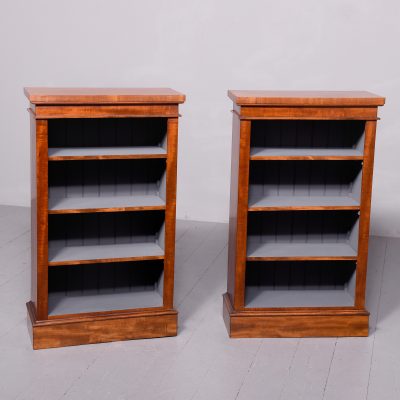 Pair of Victorian neat sized, mahogany open bookcases with adjustable shelves - Image 2