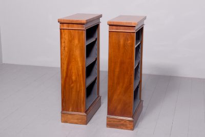 Pair of Victorian neat sized, mahogany open bookcases with adjustable shelves - Image 7