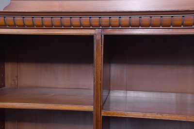 Quality, Late Victorian Large Mahogany three-section Open Bookcase - Image 7
