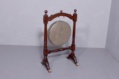 Large Oak Gong on Stand - Image 3