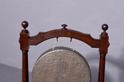 Large Oak Gong on Stand - Image 4