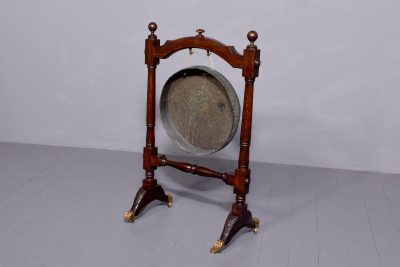 Large Oak Gong on Stand - Image 8