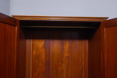 Neat Sized Georgian Style 2 Door Wardrobe - Image 7