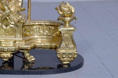 Pair of large French ormolu decorative lamps - Image 2