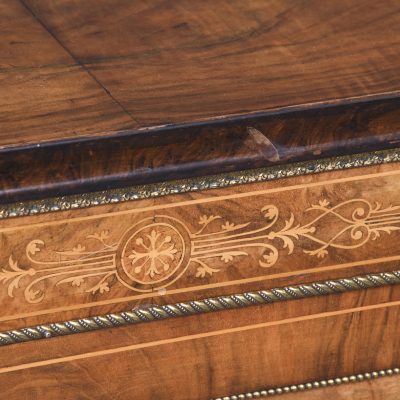 Quality Mid-Victorian marquetry inlaid walnut credenza with lovely colour and patina - Image 7