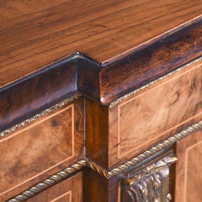 Quality Mid-Victorian marquetry inlaid walnut credenza with lovely colour and patina - Image 9