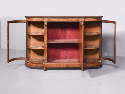 Quality Mid-Victorian marquetry inlaid walnut credenza with lovely colour and patina - Image 10