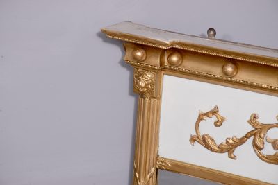 Regency Gilded and Painted Tryptic Mirror - Image 4