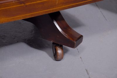 Rare pair of Edwardian inlaid mahogany Sheraton-style revolving bookcases - Image 6