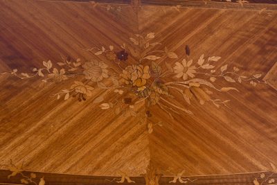 French Inlaid Fold-Over Card Table - Image 8