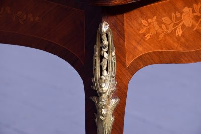 French Inlaid Fold-Over Card Table - Image 16