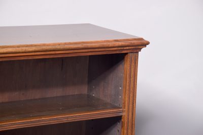 Double fronted Walnut Open Bookcase - Image 3