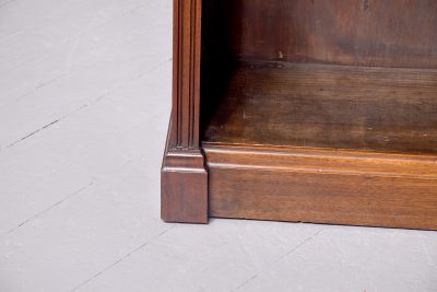 Double fronted Walnut Open Bookcase - Image 4