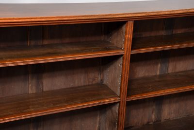 Double fronted Walnut Open Bookcase - Image 6