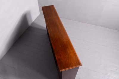 Double fronted Walnut Open Bookcase - Image 7
