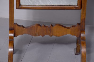 Walnut Cheval Mirror of a Queen Anne Design - Image 3
