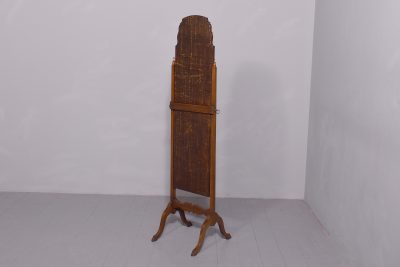Walnut Cheval Mirror of a Queen Anne Design - Image 2
