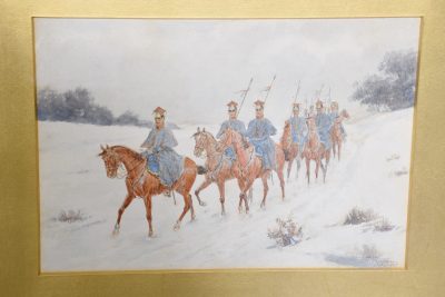 Set of 3 Cavalry Watercolours by Thomas Mackay - Image 5