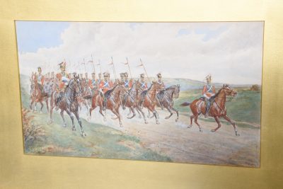 Set of 3 Cavalry Watercolours by Thomas Mackay - Image 6