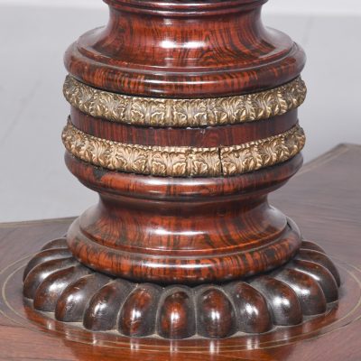 Regency Brass Inlaid Rosewood Centre Table - Image 2