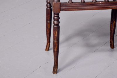 Late Victorian birch spindled stool - Image 6