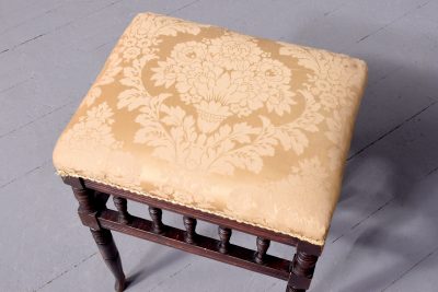 Late Victorian birch spindled stool - Image 5