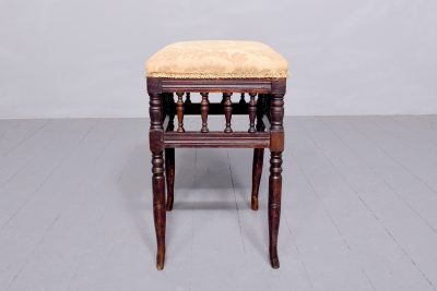 Late Victorian birch spindled stool - Image 4