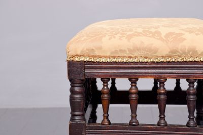 Late Victorian birch spindled stool - Image 3