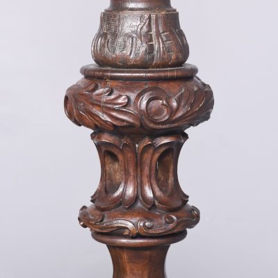Monumental Carved Oak Stand - Image 9